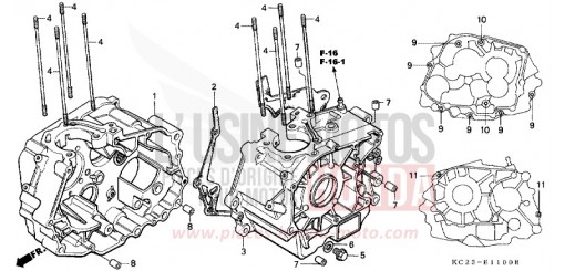 CARTER MOTEUR CM125CC de 1982